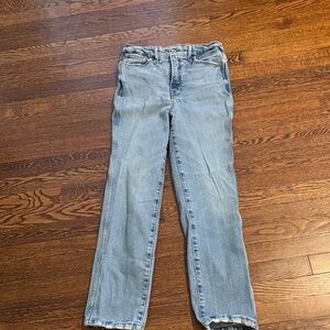 Good American Light Blue Straight Leg Jeans